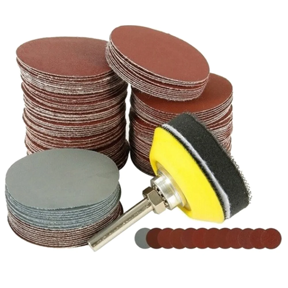 

100 Pcs Disc Sandpaper Set Pieces Grit Emery Papers Store Round Sanding Discs Sheet