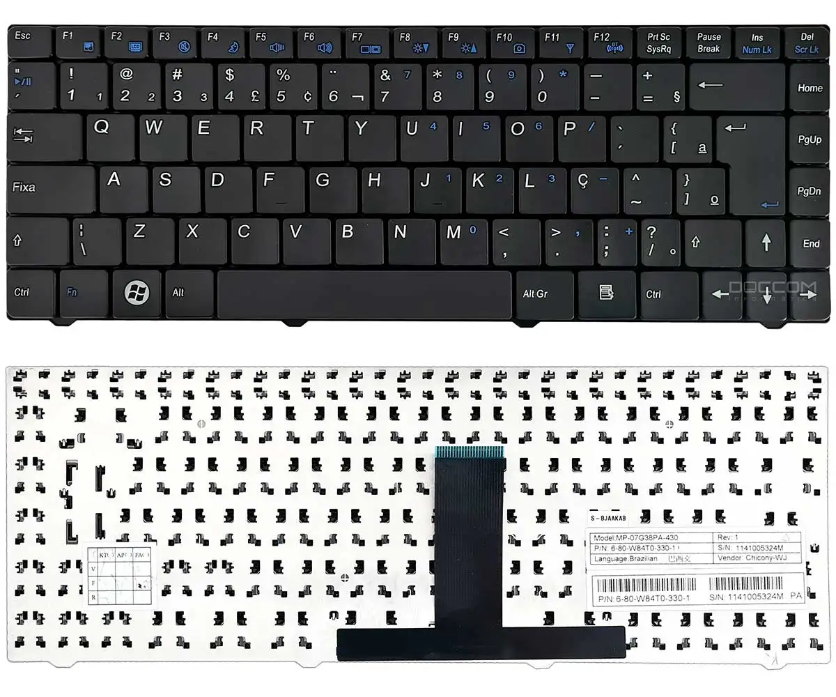 Intelbras I300 Meganote Keyboard 4129 Yes + 6-80-w84t0-332-1