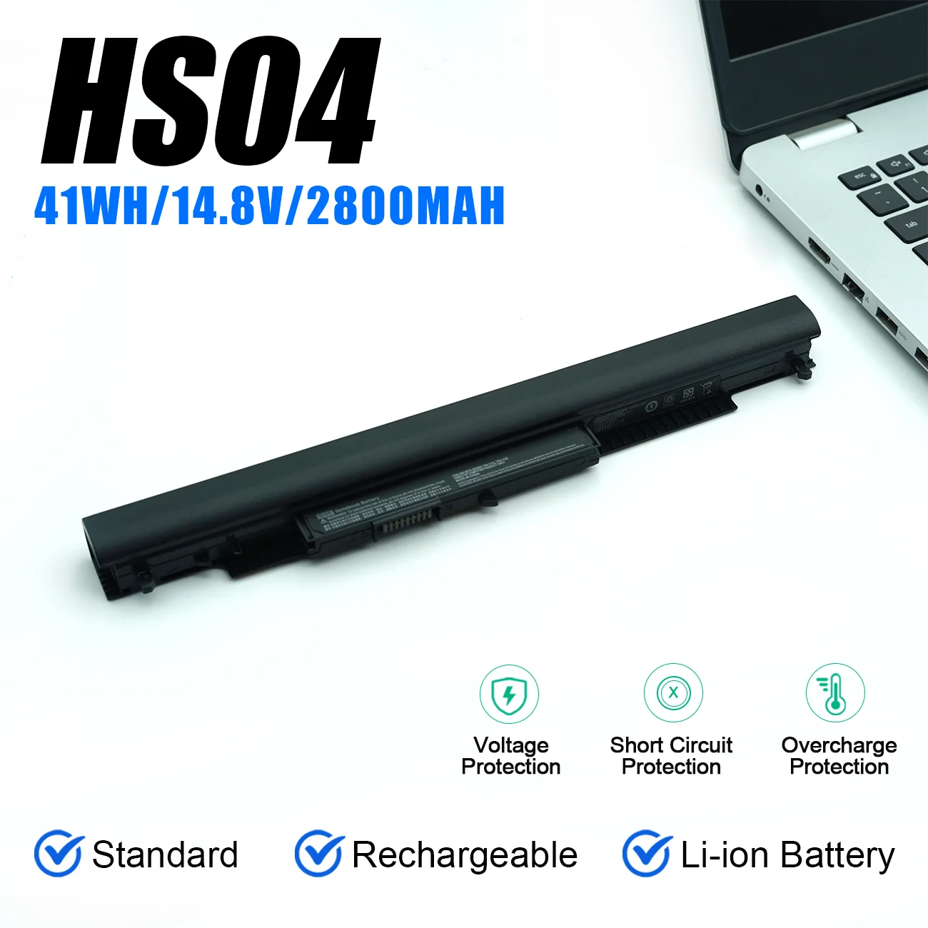 Batería recargable HS04 para HP 240 245 246 250 255 256 G4/G5 Pavilion 14-AC 15-AC 17-X 807956-001 807957-001 807612-421