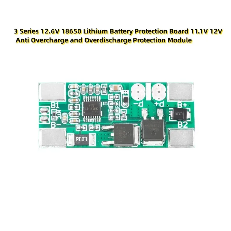 3 Series 12.6V 18650 Lithium Battery Protection Board 11.1V 12V Anti Overcharge and Overdischarge Protection Module