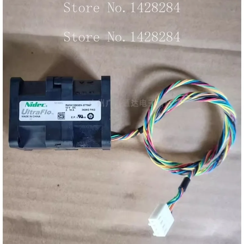New Cooler Fan for NIDEC R40W12BGE9-07T847 4056 12V 2.19A High-speed Violent Dual Motor Cooling Fan