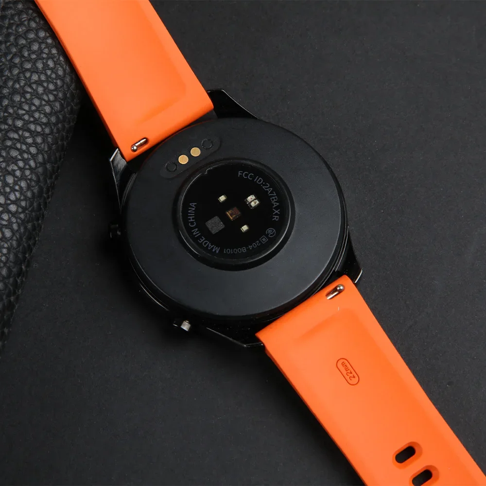 22mm Rubber Watch Band For Xiaomi Watch 2 Pro Miwatch S3 S2 S1 Fluororubber Strap For Huawei Watch 4 3 Pro GT4 GT3 GT2 46mm GT2e