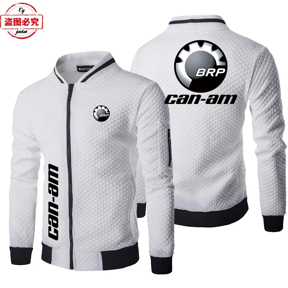 CAN-AM motorcycle logo locomotive jacket casual long-sleeved top stand-up collar jacket group cycling suit racing suit