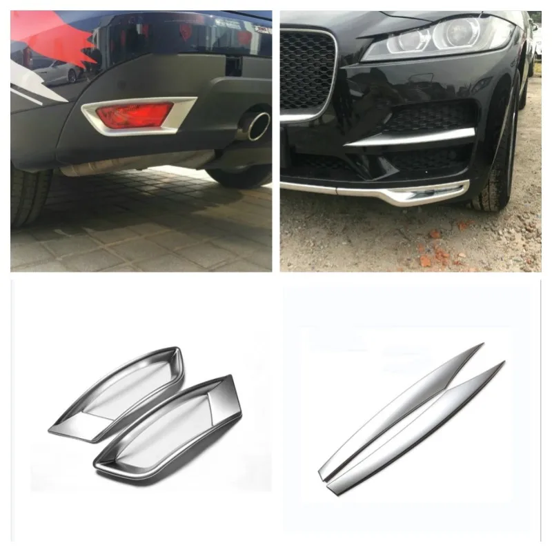 

Для Jaguar F-Pace 2015-2020 аксессуары противотуманные фары лампы веки брови украшения крышка отделка Стайлинг протектор