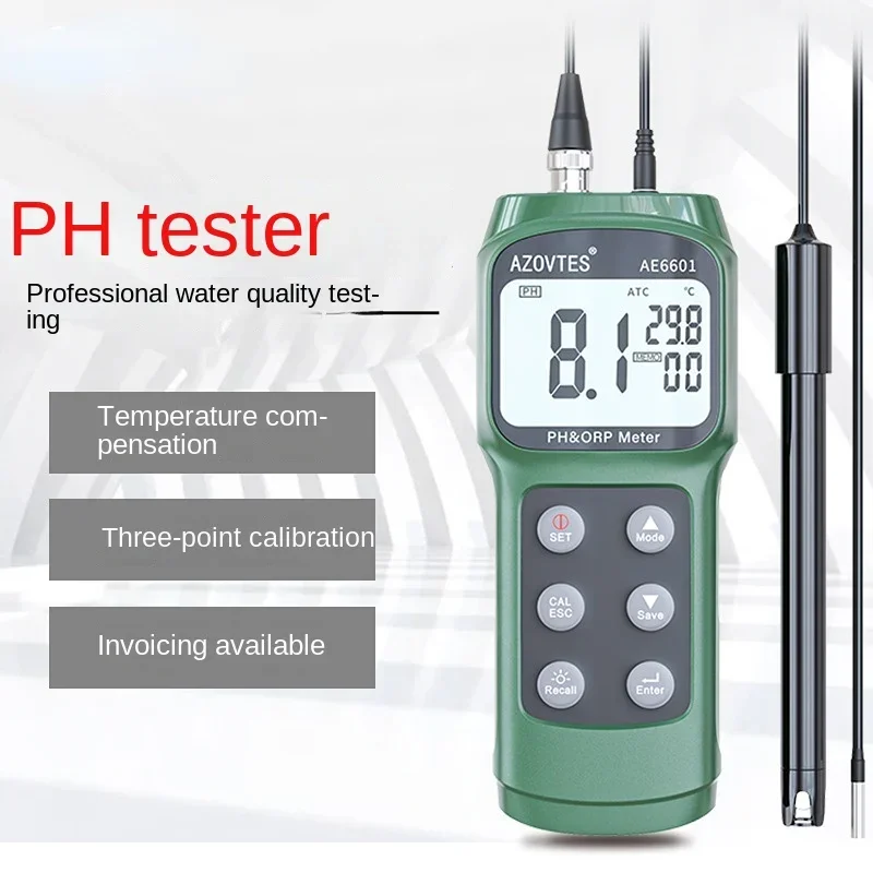 AE6601 Multi-function water quality detector PH meter dissolved oxygen conductivity salinity test dissolved oxygen meter