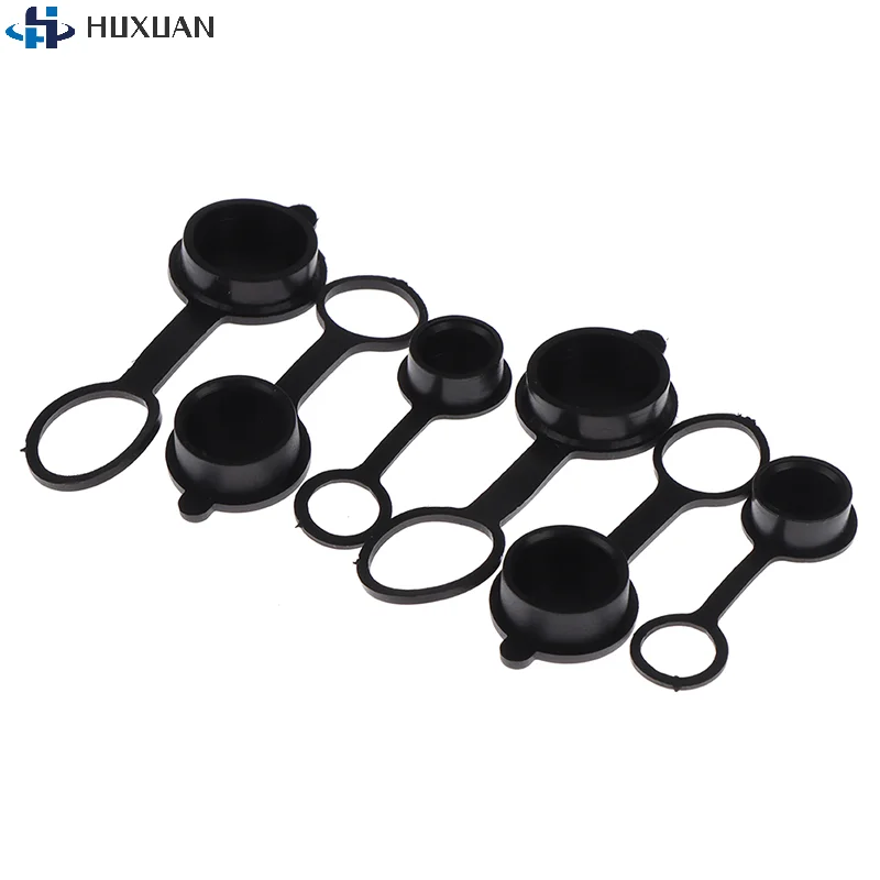 10Pcs Waterproof Dust Cap GX12 GX16 Aviation Circular Plug Socket Cover Welding Cable Connectors Rubber Protective