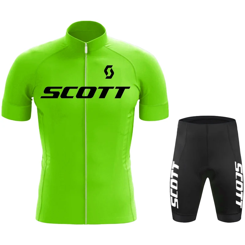 SCOTT Bike Jersey Men Cycling Gear Men Clothing Uniform Cycling Man Men\'s Sportswear Set Cycle Clothes Bicycle Accessories Mtb