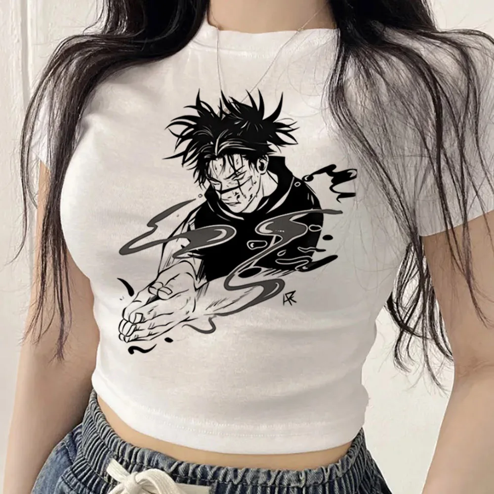 Choso cropped top ladies kawaii party grunge tshirt dollette korean fashion manga