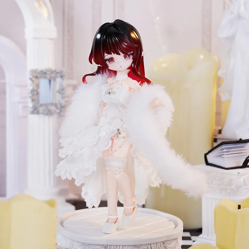 Neue Come4free 1/12 Bjd Ob11 Märchen Serie Weißer Schwan Outfit Kleid Kleidung Minty Bonnie Puppe Zubehör Ersatz Geschenk