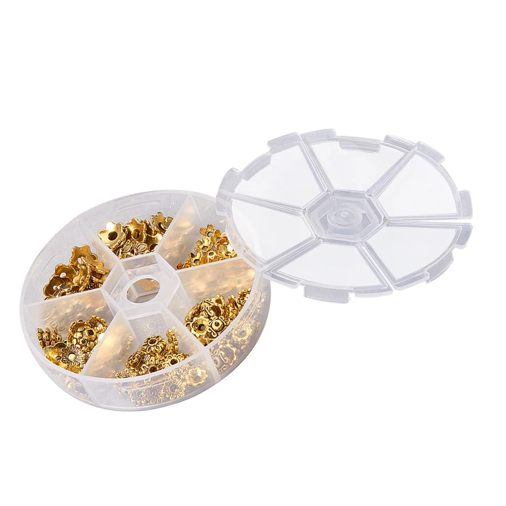 

Stylish Alloy Bead Caps Retro Floral Designs for Jewelry Making Innovative Accessories for Bead Crafts Necklaces Bracelets