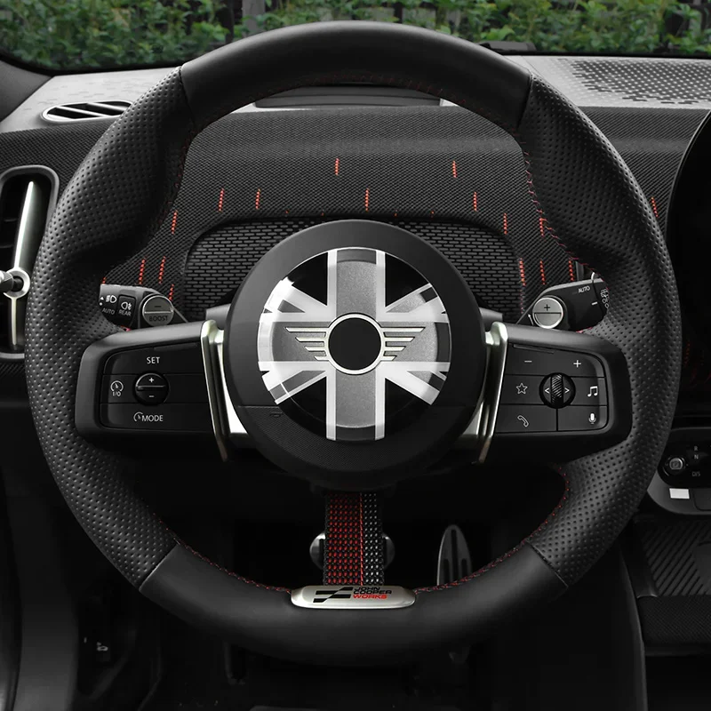 

3D Car Interior Center Logo Decals Steering Wheel Panel Emblems Auto Badge Sticker for Mini Cooper J01 J05 U25 F66 Accessories