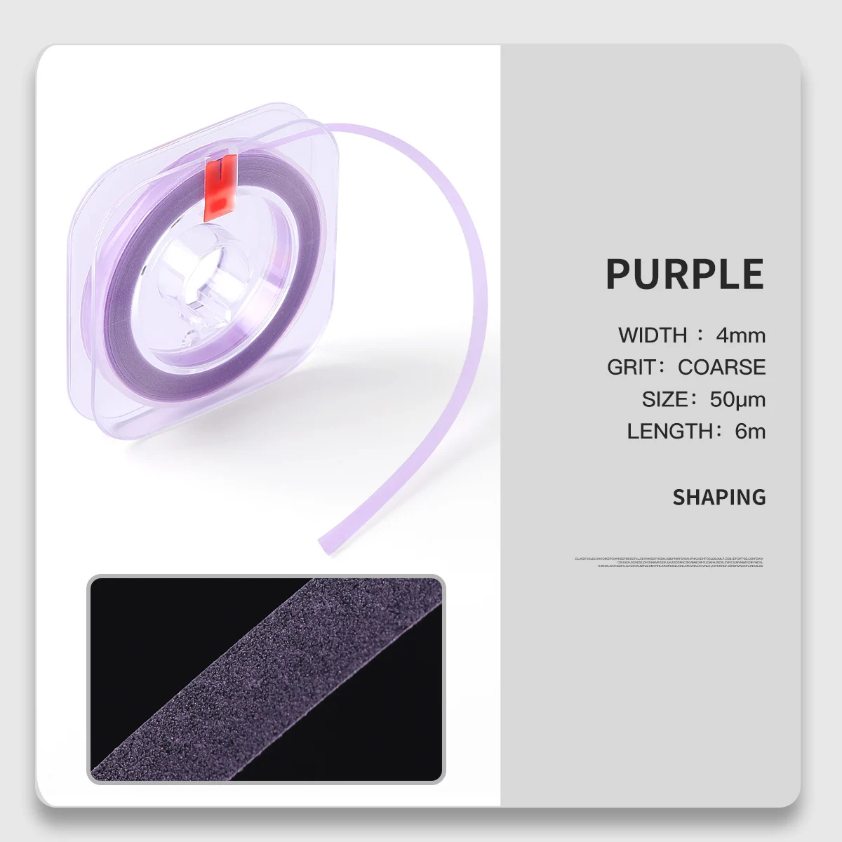 Dental Polishing Strip Roll 4mm Resin Tooth Grinding Sanding Length-6m Width-4mm 50μm 30μm20μm