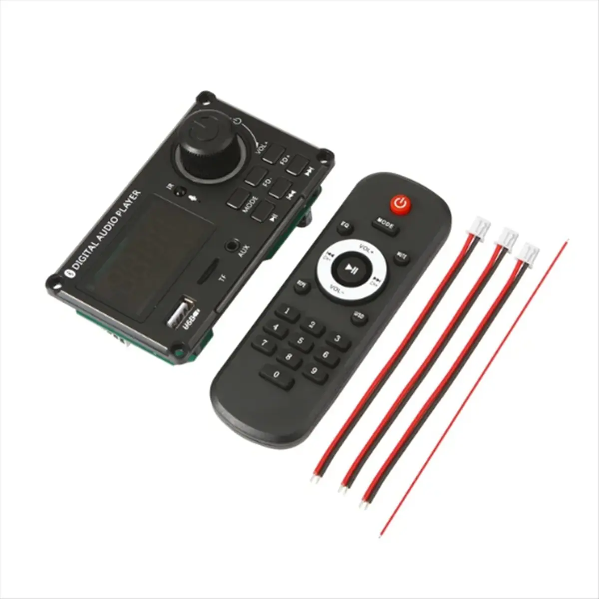AABFK 50W Amplifier DIY MP3 Decoder Board Bluetooth 5.0 DC 8-24V Car MP3 Player USB FM AUX Call Recording Volume Control