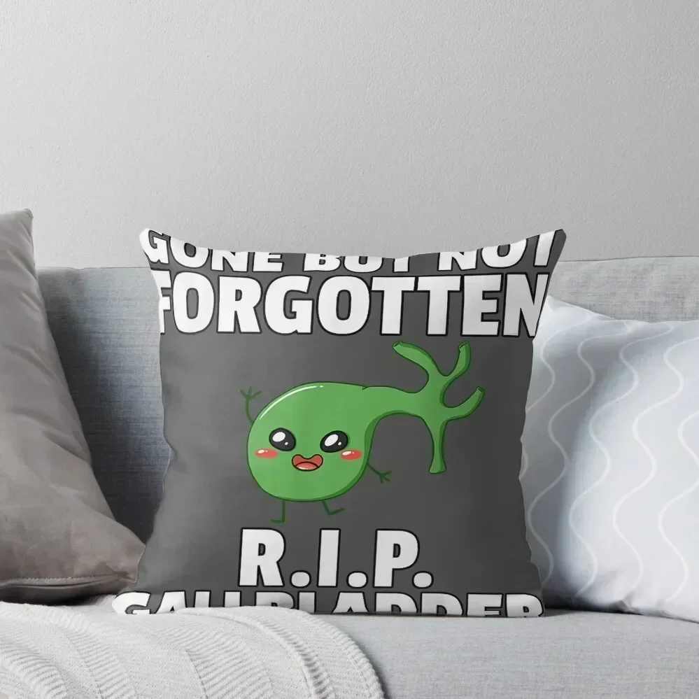 

Gallbladder Get Well Surgery Recovery Throw Throw Pillow Decorative Cushions Sofa Cushion Cover christmas supplies pillow
