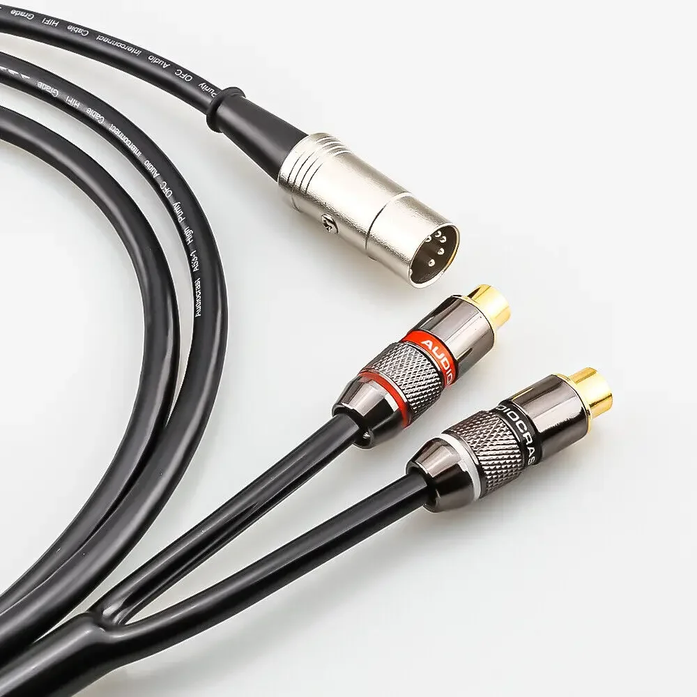Kabel połączeniowy 5-pin DIN męski na 2-RCA żeński do systemów BO, Naim. — zdjęcie produktu 4