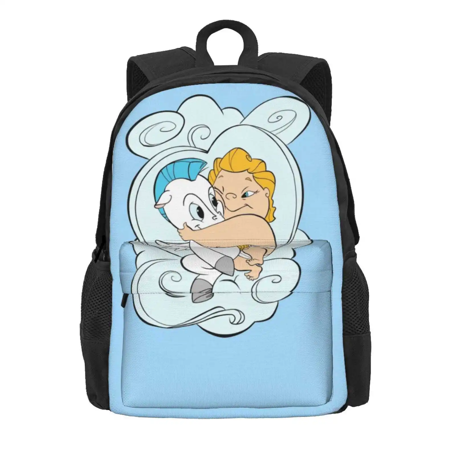 Friends: Hercules & Pegasus Hot Sale Schoolbag Backpack Fashion Bags Hercules Pegasus Greece Cartoon Friend Cute Baby Dream