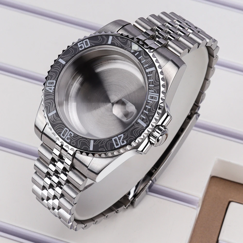 

40mm men's watch case bands For Submariner YACHT style Case NH35 NH36 NH34 NH38 NH70 Eta 2824 Miyota 8215 Movement 28.5mm Dial