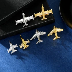 6Pcs/Set Pretty Plane Collection Lapel Pins The Fighter And Bomber Shaped Brooches For Military Fan Gift