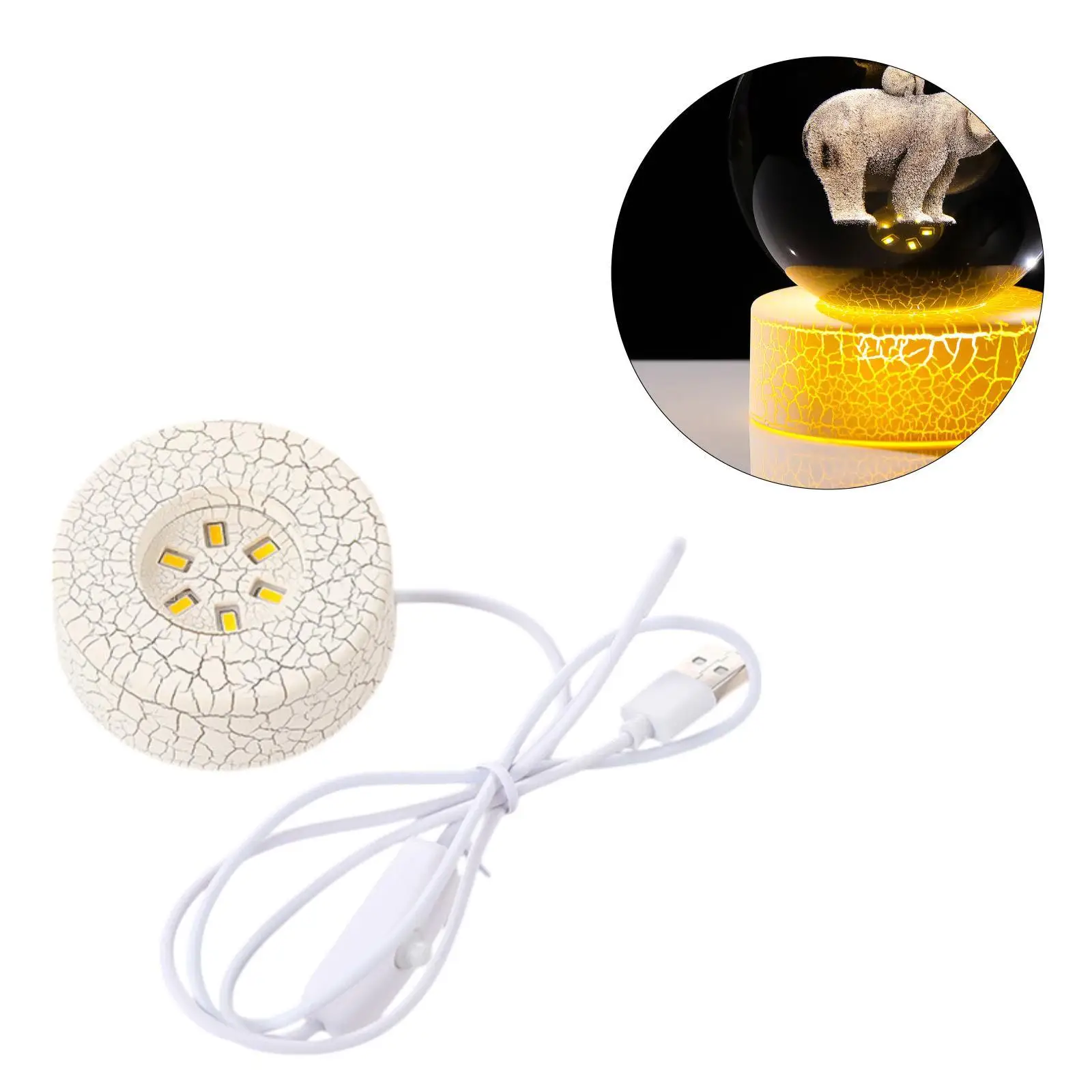 

Light Base Craftsmanship Glass Ball Base for Birthday Boys Girls Holiday