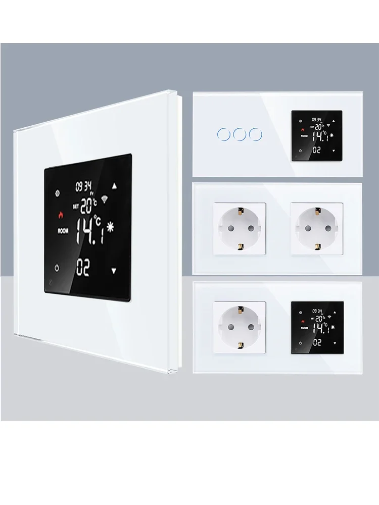 스마트 와이파이 온도조절기 및 와이파이 스위치, 소켓 바닥 난방, 전기 가스 보일러 온도 컨트롤러, 스마트 홈 투야 