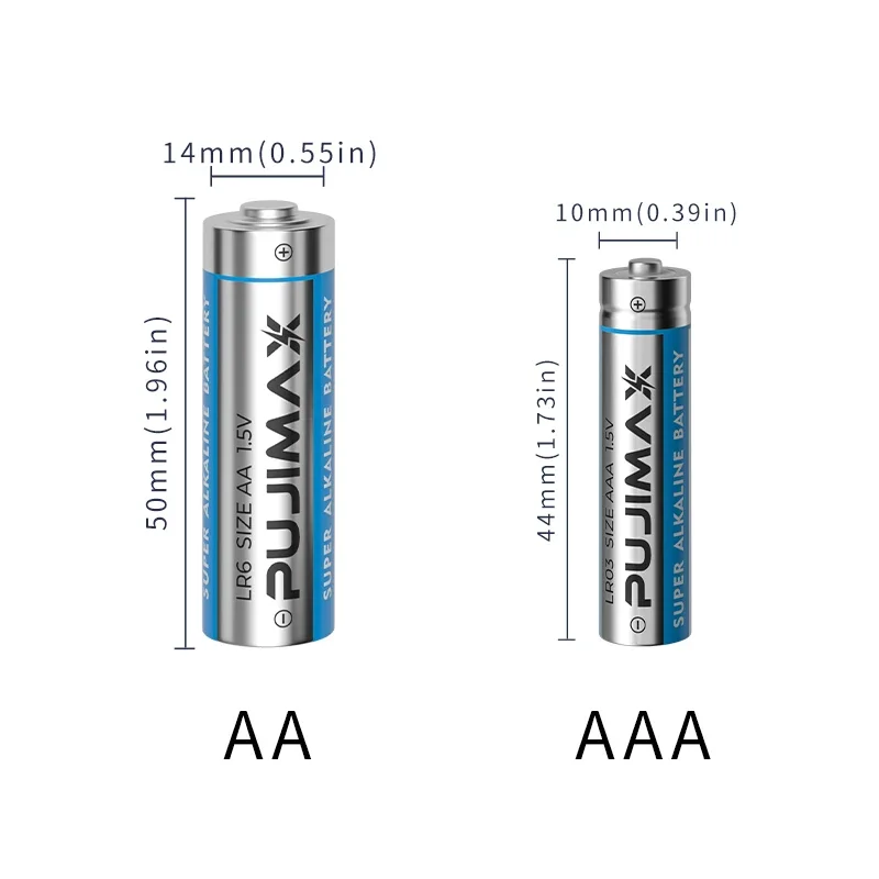 PUJIMAX 4PCS AA Disposable1.5V Alkaline Dry Batteries For Led Light Toy Mp3 Camera Flash Razor Player Wireless Mouse Keyboard