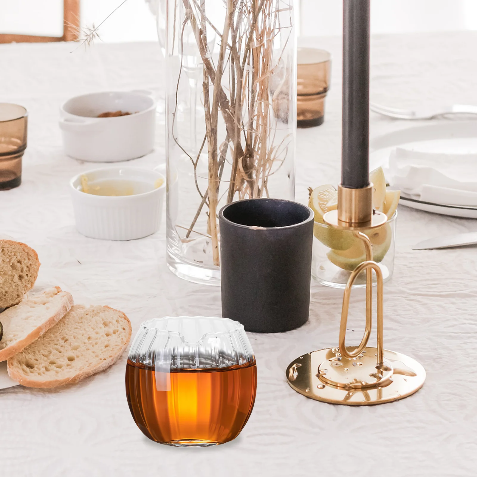 

Small Glass Pitcher Premium Material Not Easy Deform Break Multipurpose Home Cafe Restaurant Hotel Liquid Storage