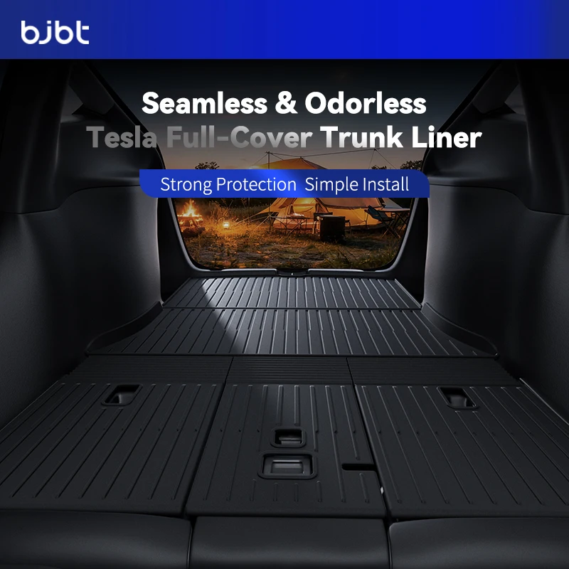 

BJBT For Tesla Model 3 Y Highland Juniper All-in-one TPE Trunk Mat Luggage Mats Four Seasons Waterproof Non-slip Car Accessories