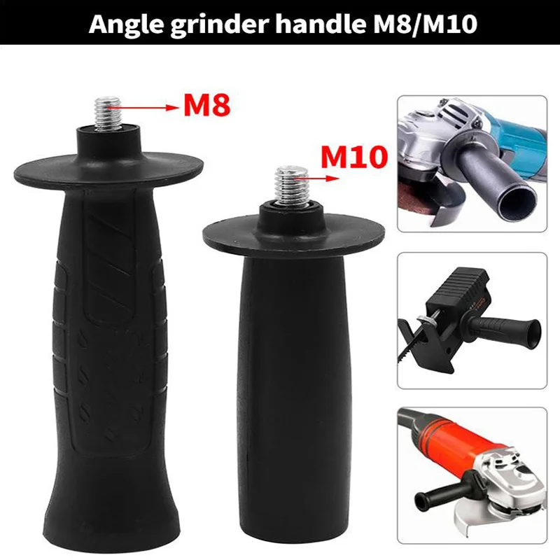 Alça de moedor de ângulo profissional, rosca m8/m10, alça lateral auxiliar, moedor de ângulo, alça frontal, acessórios de ferramenta elétrica