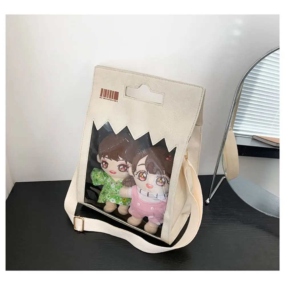 Gift Multicolor Tote Bag Transparent Window ACGN Itabag Waterproof PU Doll Outdoor Bag Girls