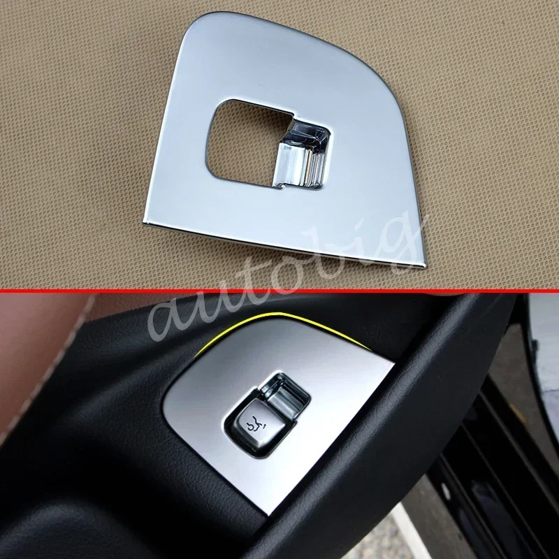 Chrome Interior Trunk Switch Trim Pearl Tailgate Toggle Cover For 2017-2020 Mercedes-Benz E-Class Sedan/Wagon W213 S213