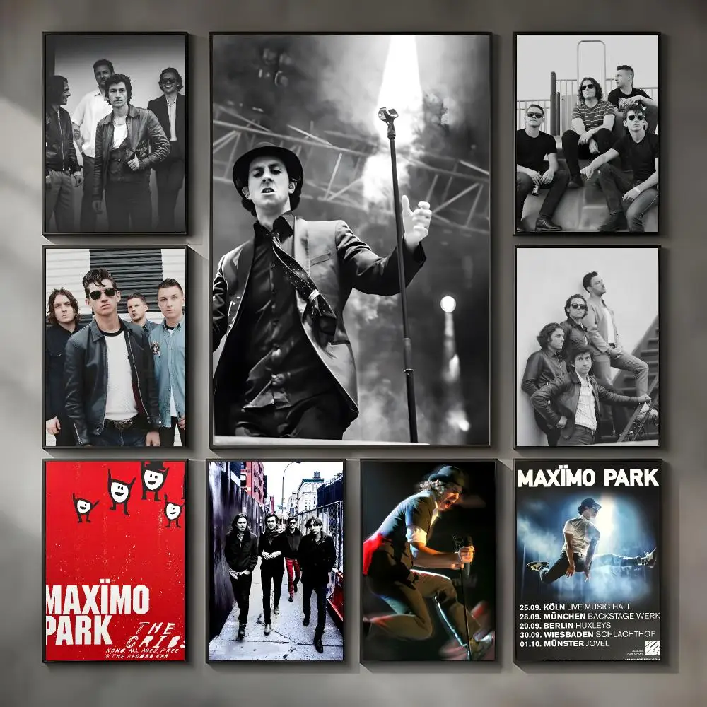 Energetic Rock Band M-Maximo Park Poster Modern Interior Wall Decor & Trendy Home Highlights