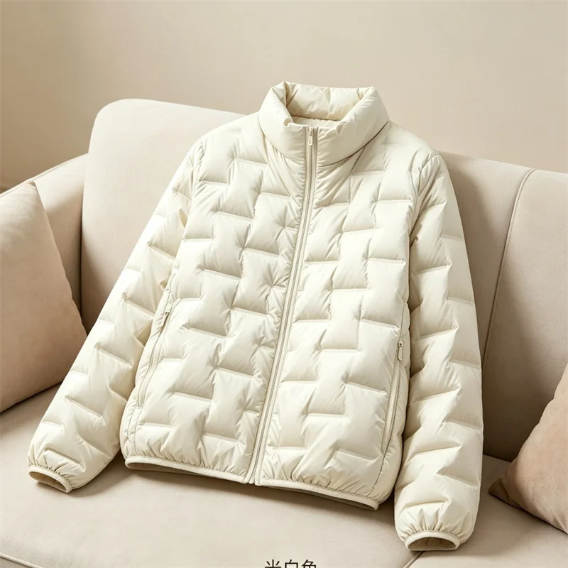 2026 New Winter Stand Collar Lightweight Cotton Coat Jacket Version Warm Cold Protection Coat Fashion Short Outerwear Tops