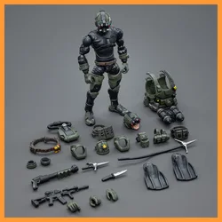 JOYTOY JT4218 1/18 Hard Core Cool Play Series Marine Team Frogman Full Set Model 3.75 inch Action Figure for Fans Gift