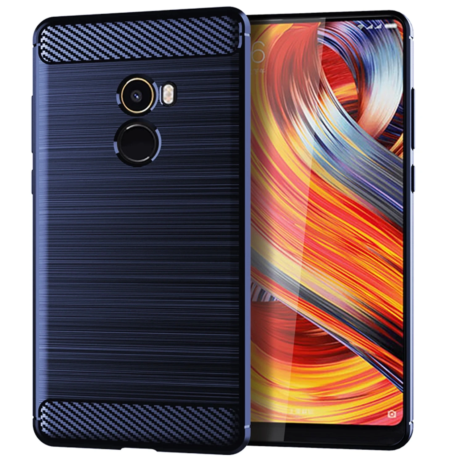 For Xiaomi Mi Mix2 mix 2 mimix2 Shockproof Silicone Case Luxury Phone Cover for xiaomi mix2 mi mix 2 Soft Matte Cases