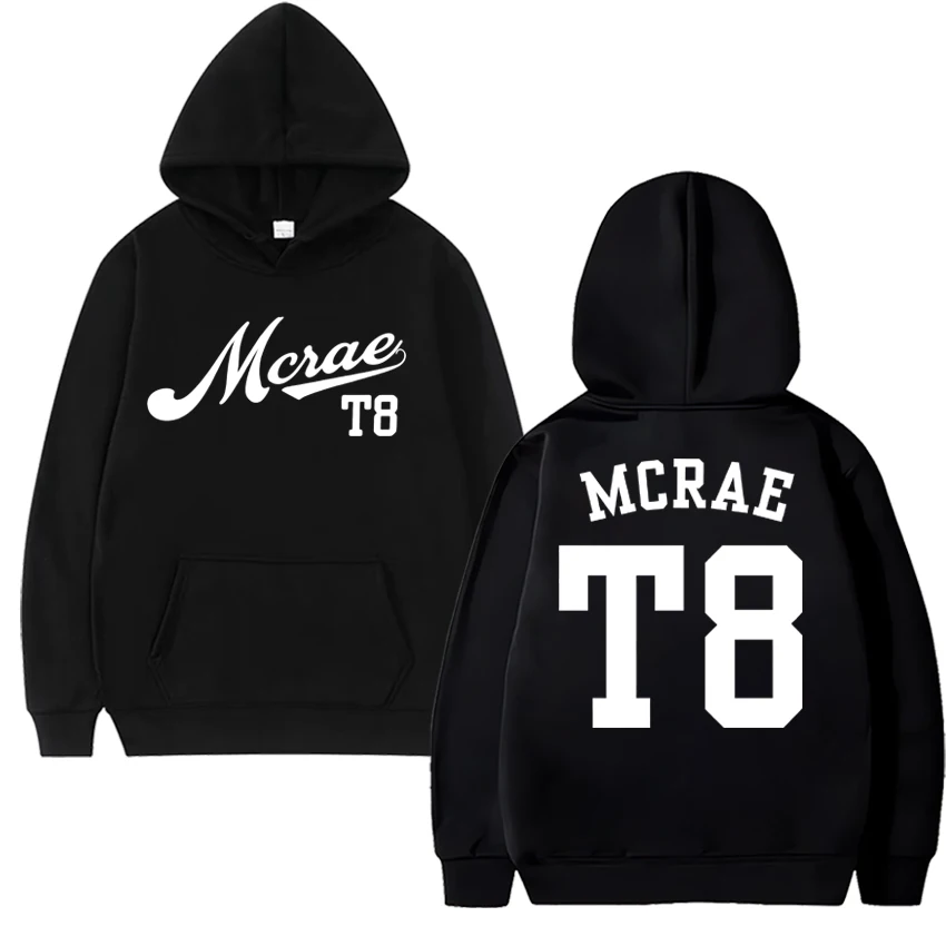 

Tate Mcrae T8 Concert 2025 Double Sided print black Hoodies Men women fashion Y2k pullovers Unisex Fleece Long sleeve Sweatshirt