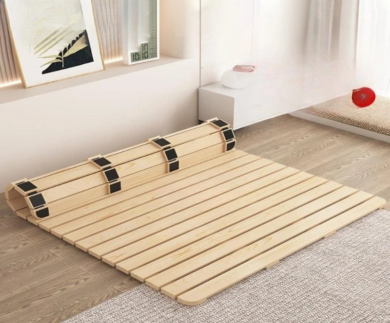 

Solid wood tatami row skeleton thickened waist protection hard bed board breathable and moisture-proof folding spine protection