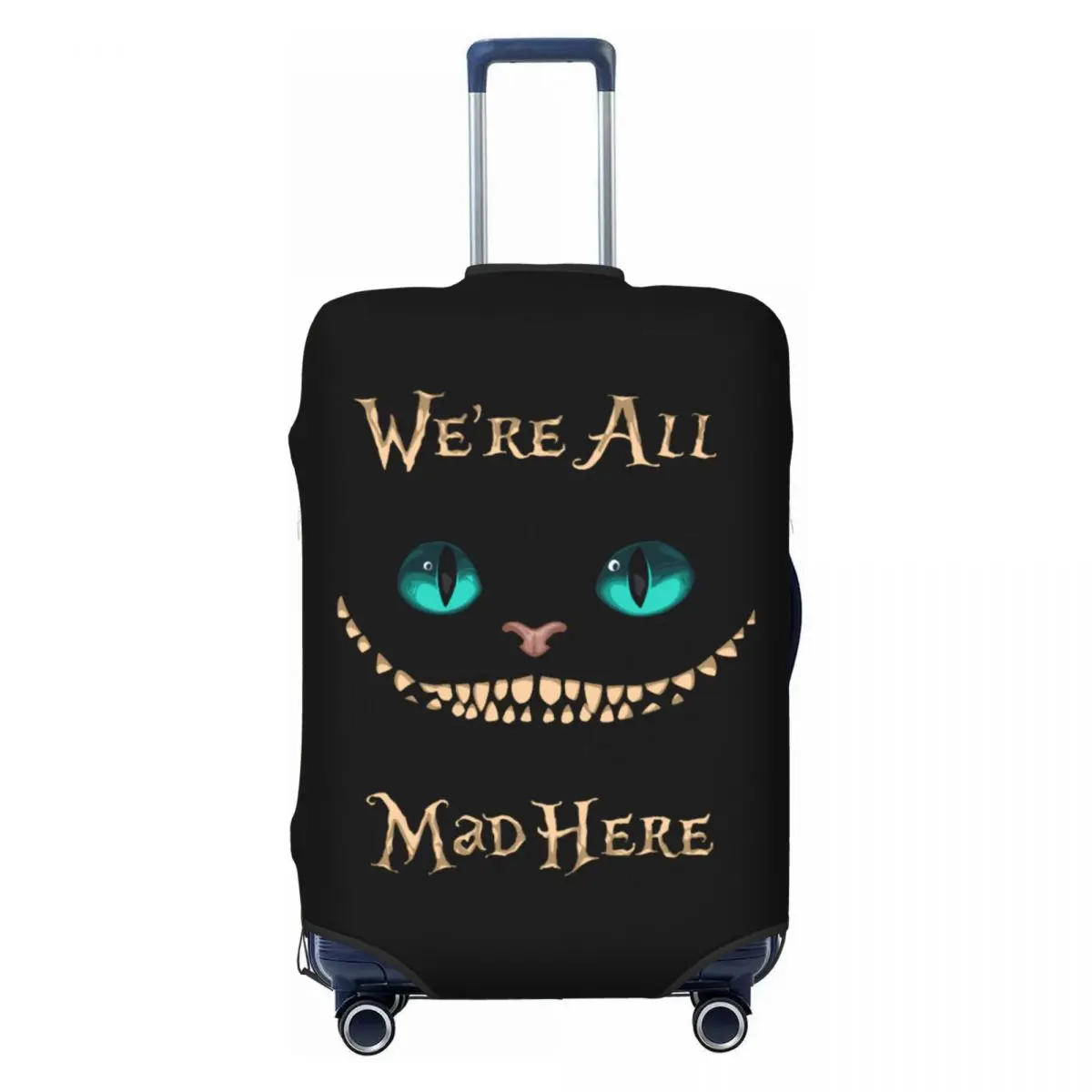 

Custom Alice In Wonderland Cheshire Cat Luggage Cover Protector Cute Travel Suitcase Protective Cover for 18-32 Inch