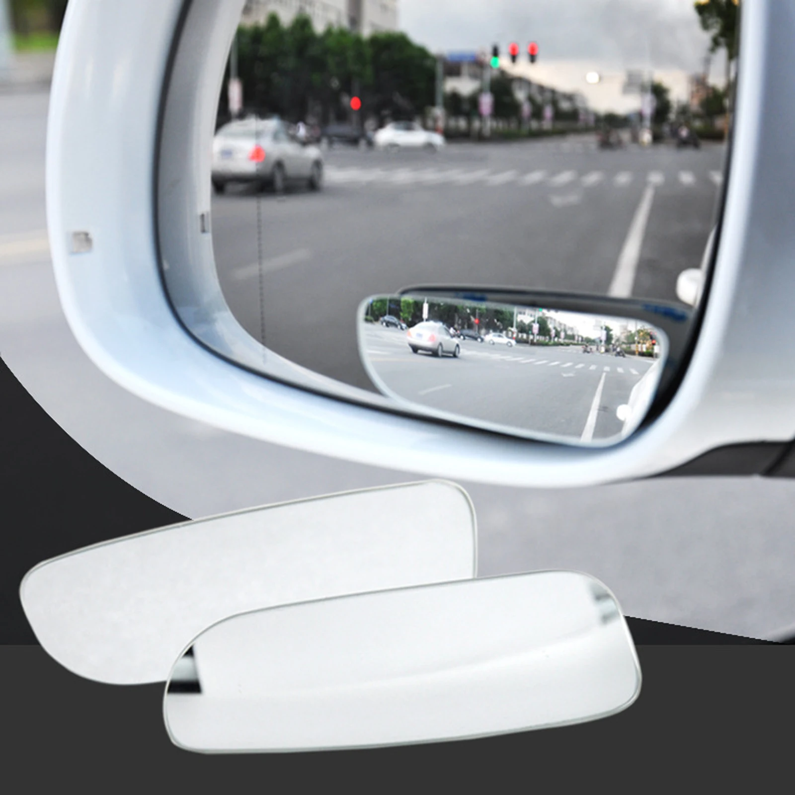 

2PCS Car Blind Spot Mirror Rearview Mirror Round Mirror Adjustable Wide Angle Rear View Mirrors 360° Adjustable Accessories New