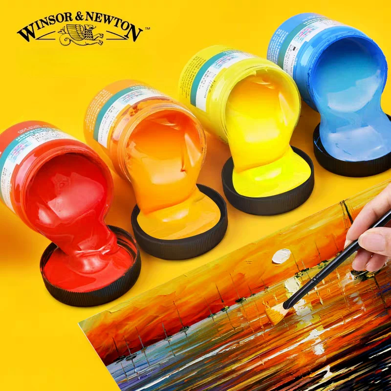 طلاء أكريليك وينسور آند نيوتن 300 مل طلاء فني مقاوم للماء ومقاوم للشمس ومقاوم للبهتان، حجر، زجاج، سيراميك، طلاء جدران #5