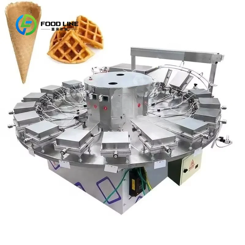 Automatic Dough Egg Roll Cone Maker High Capacity Machine for Donut Ice Cream Biscuit & Communion Host Wafers