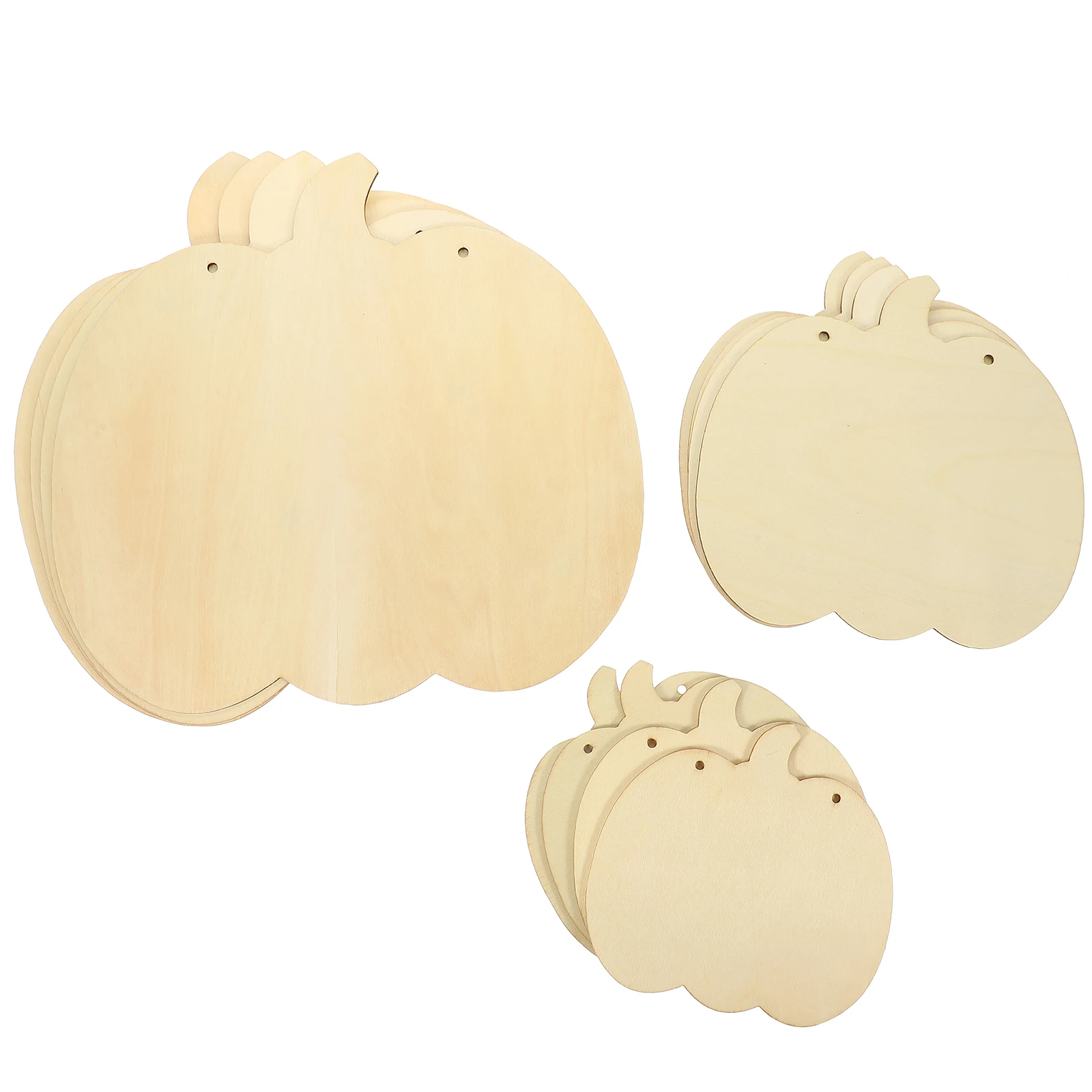 

12Pcs Delicate Wooden Pumpkin Shapes Unfinished Craft Tags for DIY Decor Projects Wood Craft Blank Wood Slices