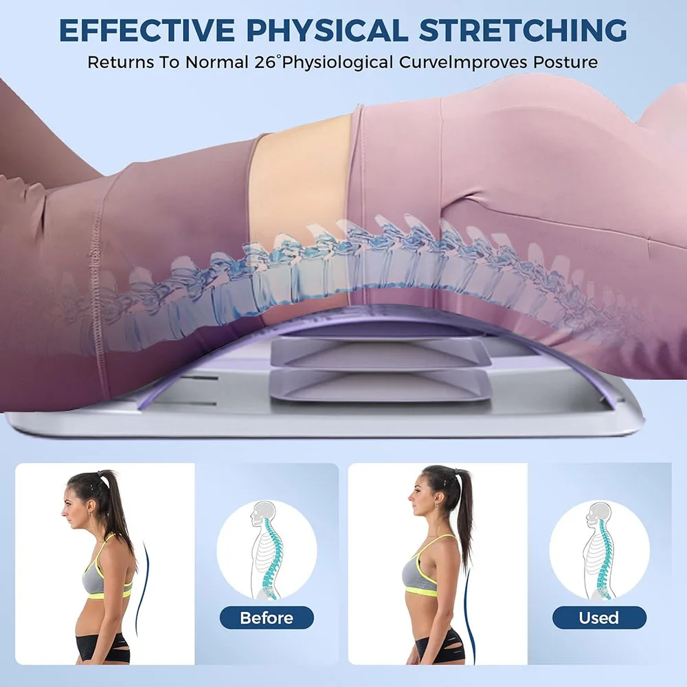 الظهر نقالة الخصر أسفل الظهر لتخفيف الآلام تدليك دعم عنق الرحم قطني تمتد الرقبة الظهر العضلات الاسترخاء اليوغا العمود الفقري مدلك #4