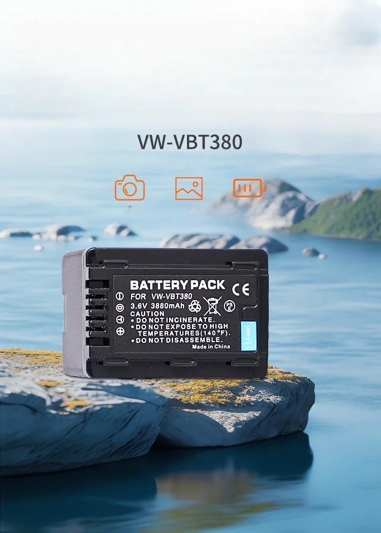 Для Panasonic HC-VX980 WX970 870 W850 V720 V520 V270 аккумулятор 3880 мАч VW-VBT380 аккумулятор для камеры