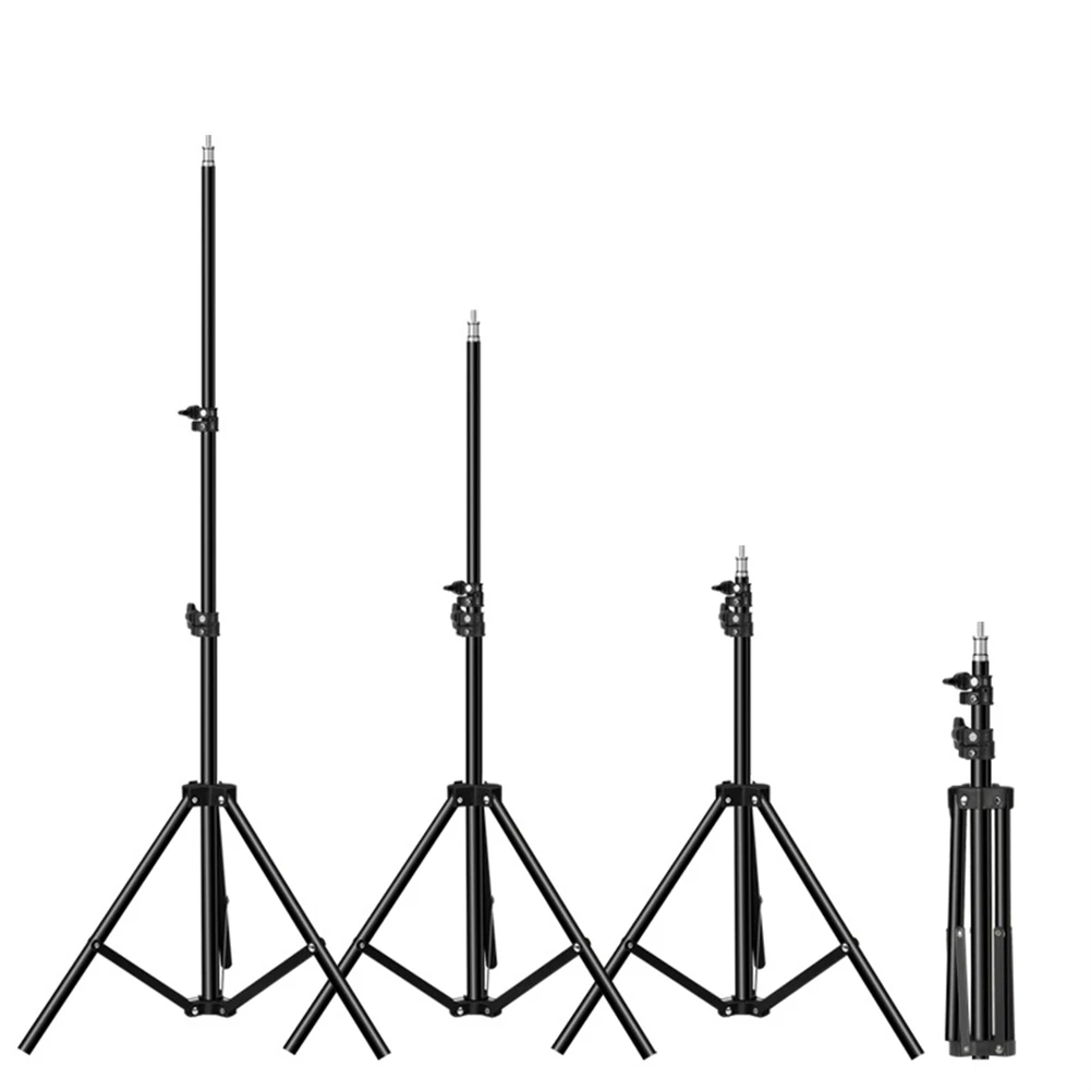 Black Light Stand for Professional Photography Stable Tripod Bracket with 1/4 Screw Perfect for Fill Light Mic Ring Light