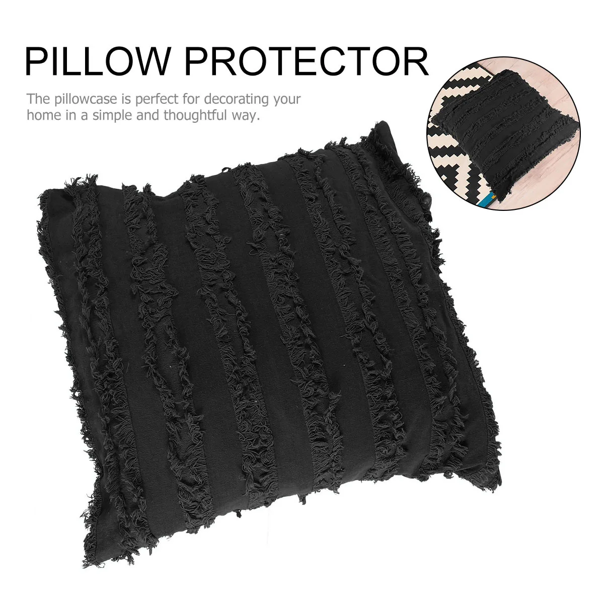 

Cotton Linen Pillow Case 18x18 20x20 Inch High Quality Textured Cover for Home Sofa Couch Living Room Bedroom Office Cafe