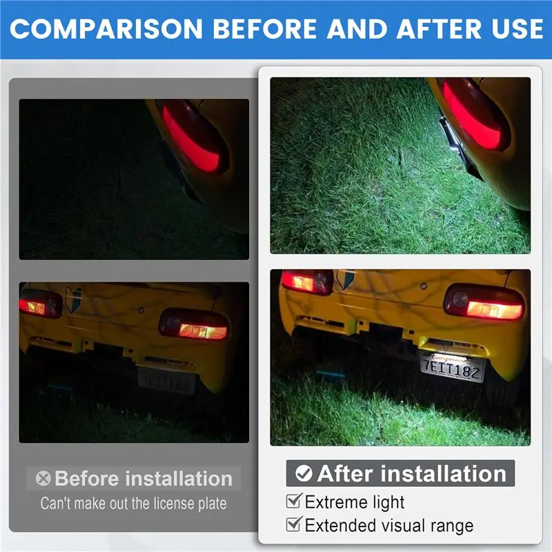 Plain Led Car License Plate Light Assy For Ssangyong Korando 2012 Rear Lights Number Plate Lamp Direct Replacement 8384034001