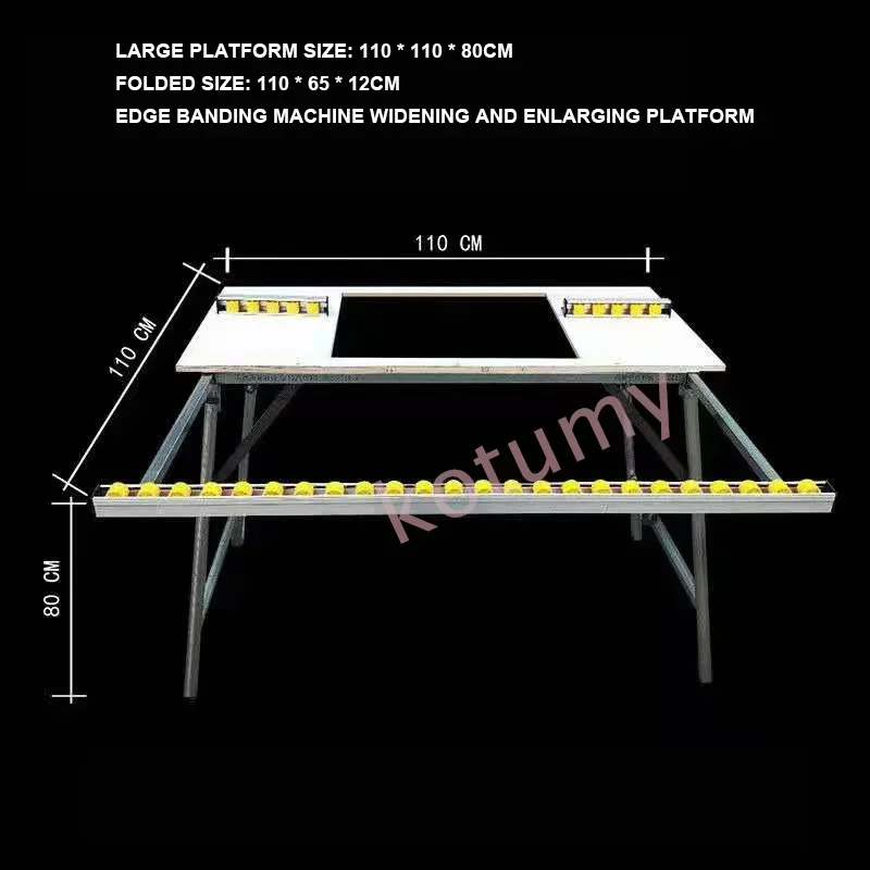 Durable and low-priced Household Woodworking Edge Banding Machine Enlarge Widened Telescopic Platform Foldable Edge Bander