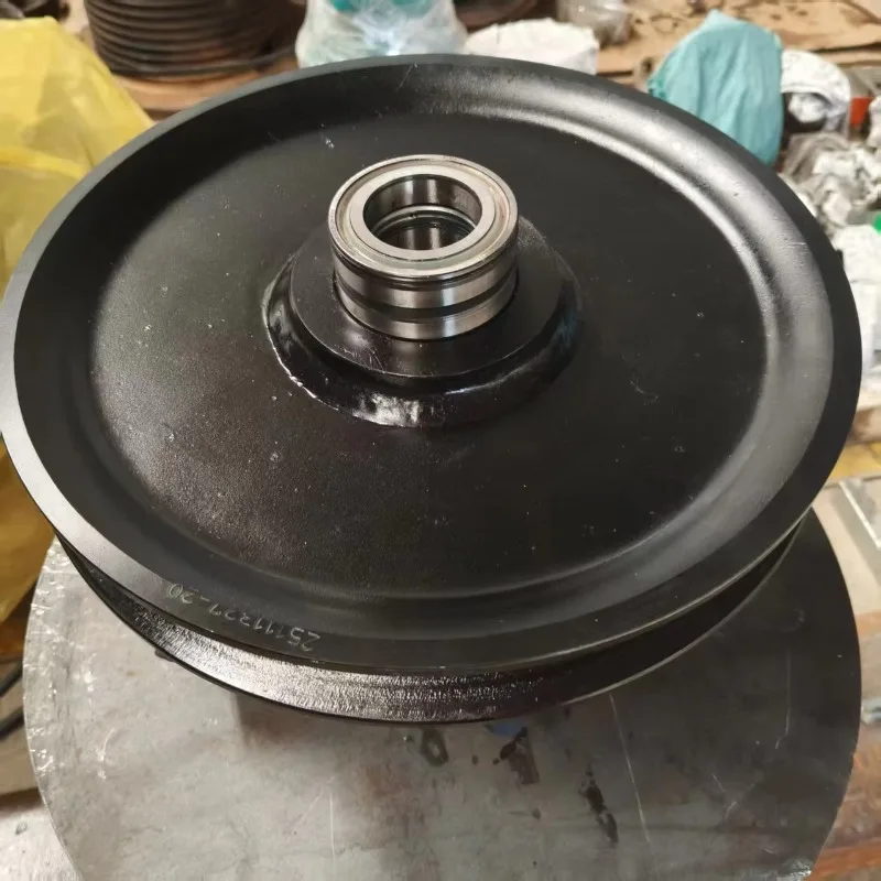 Large-diameter steel cast pulleys, flywheels, belt pulleys, rotating drilling machine pulleys
