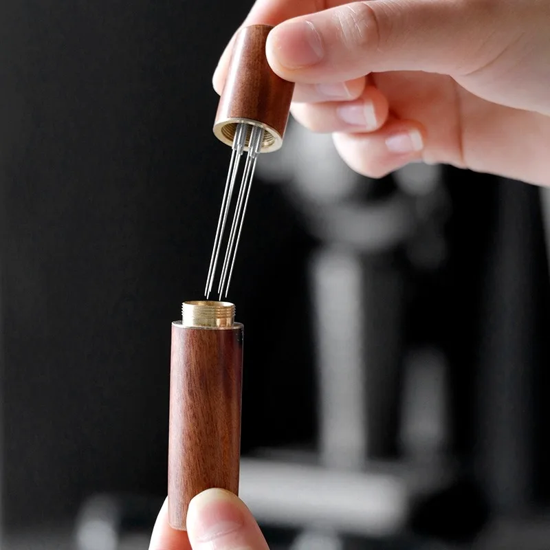 Coffee Stirrer Needle Distributor Coffee Powder Stirrer Wood Handle Coffee Stirring Tool WDT Tools Barista Accessories