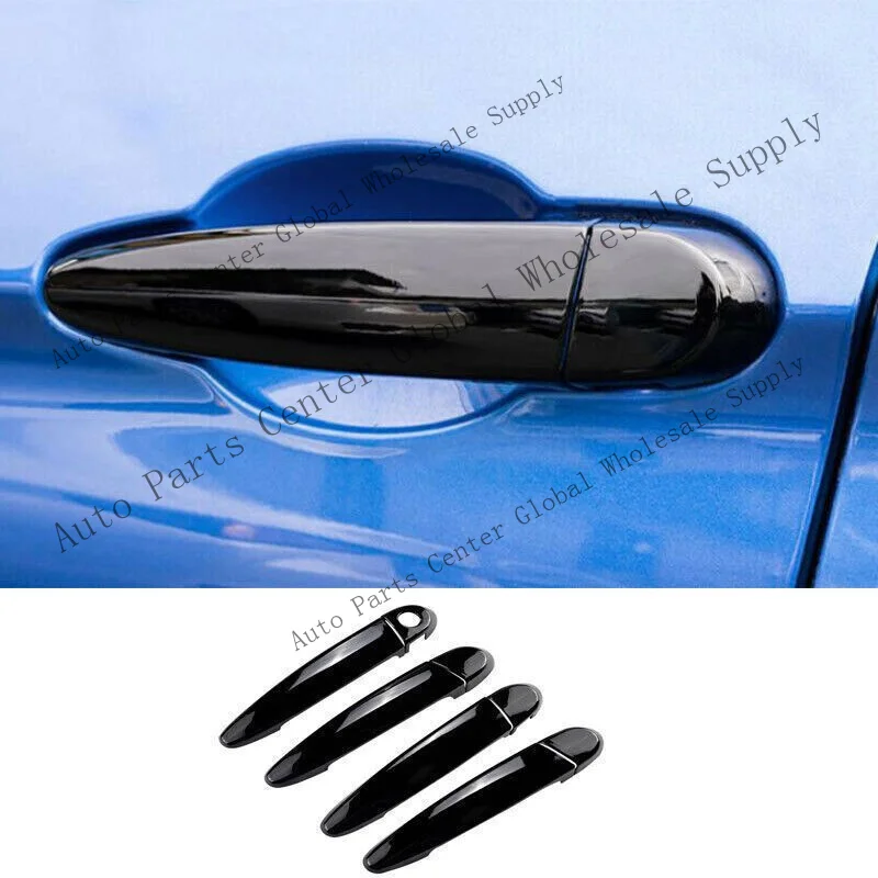 L+ For 2013~2018 BMW 3-Series abs Black Exterior Side Door Handle Cover Trim